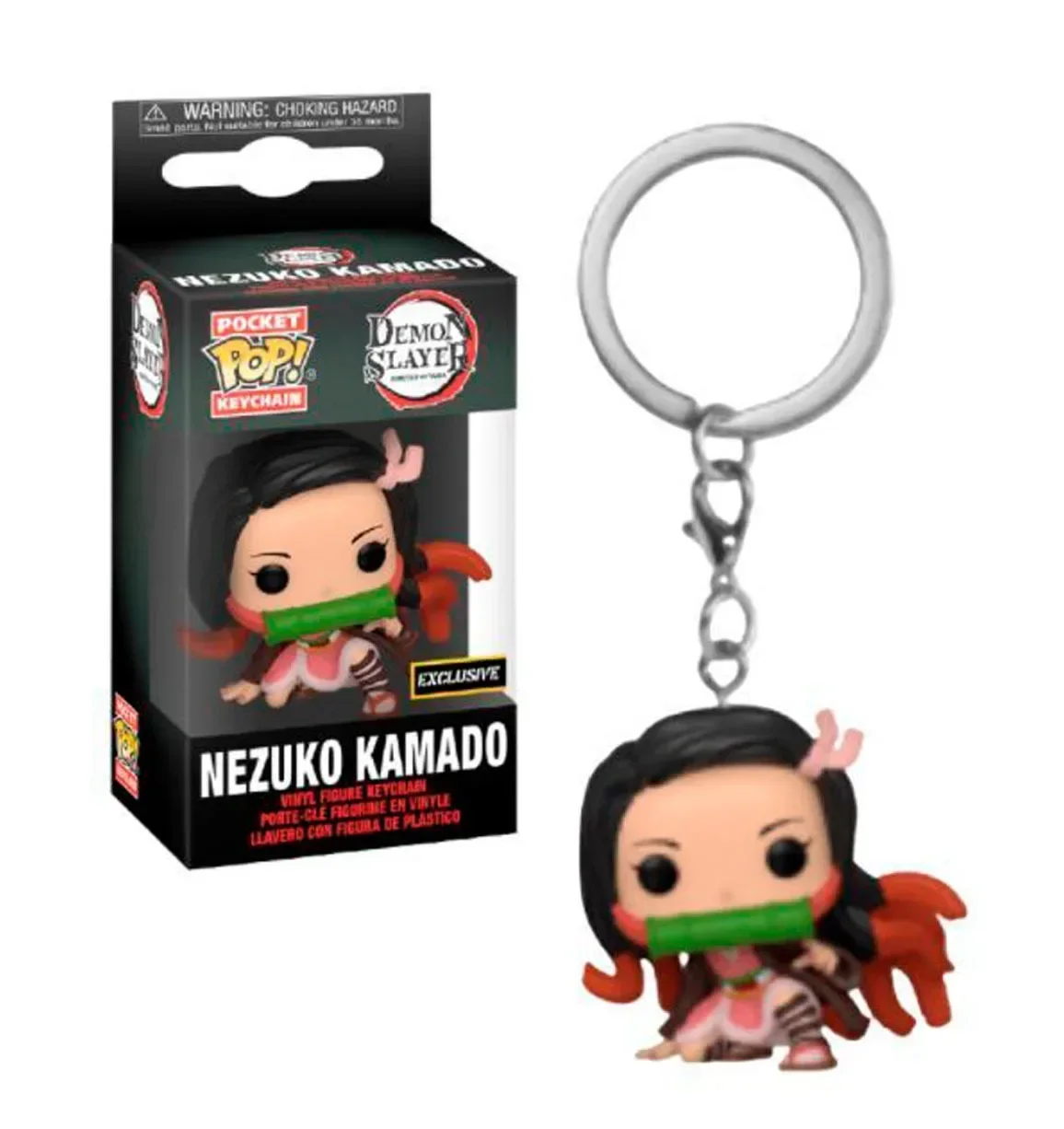 thumbnail image 4 of FUNKO POP Demon Slayer NEZUKO KAMADO ZENITSU AGATSUMA TANJIRO INOSUKE HASHIBIRA llavero Pop de bolsillo colección modelo muñeca de juguete, 4 of 5