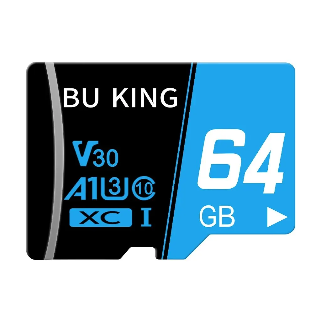 BU KING 64GB Memory Card A1 U3 C10 High Speed Mini SD Card For Computer Drone Monitor Audio 64GB TF Flash