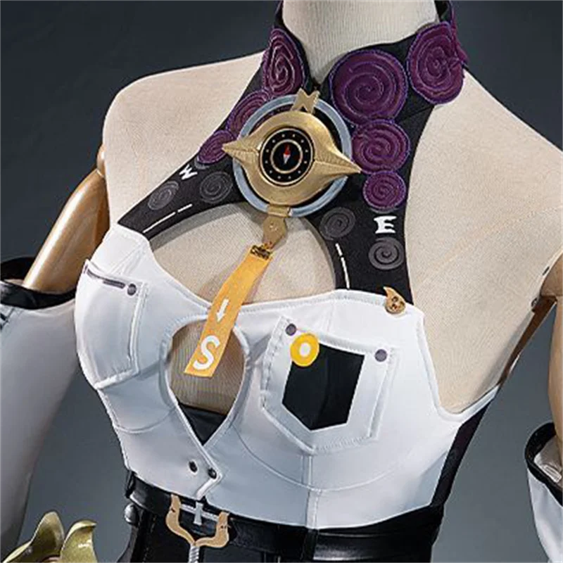 Zenless Zone Zero: Yidhari Murphy | White Cosplay Costume 36 Zenless Zone Zero Style Cosplay Bodysuit Set for Women
