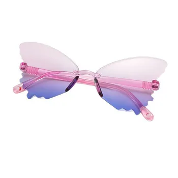 Children's butterfly lipless fashion sunglasses trendy outdoor cute casual sunglasses for boys and girls travel shades