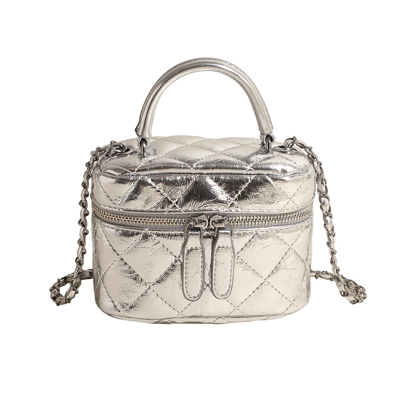 

Fashion Chain Women's Leather Shoulder Bag Luxury Designer Handbag 2024 New Crossbody Bag Ladies Casual Tote Evening Bag