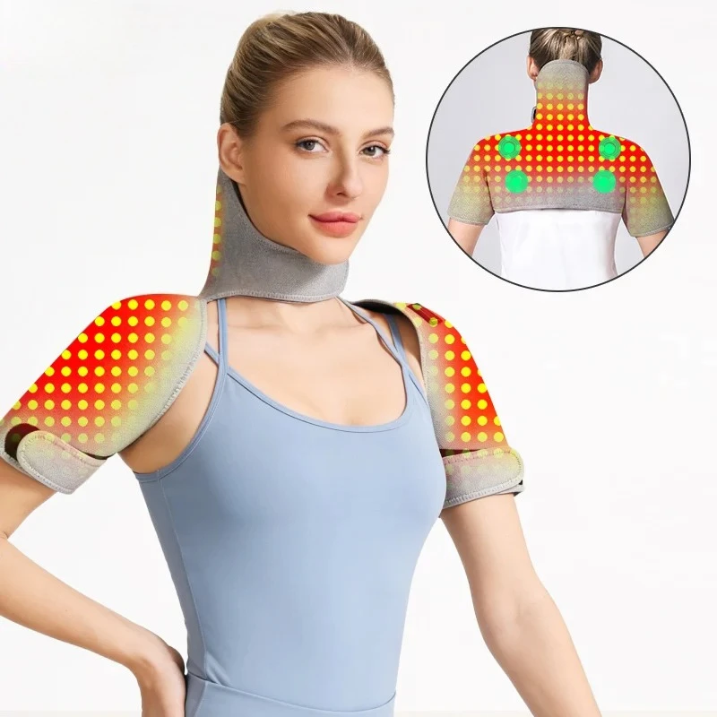 Infrared Heating Massage Shoulder and Neck Pain Relief Brace