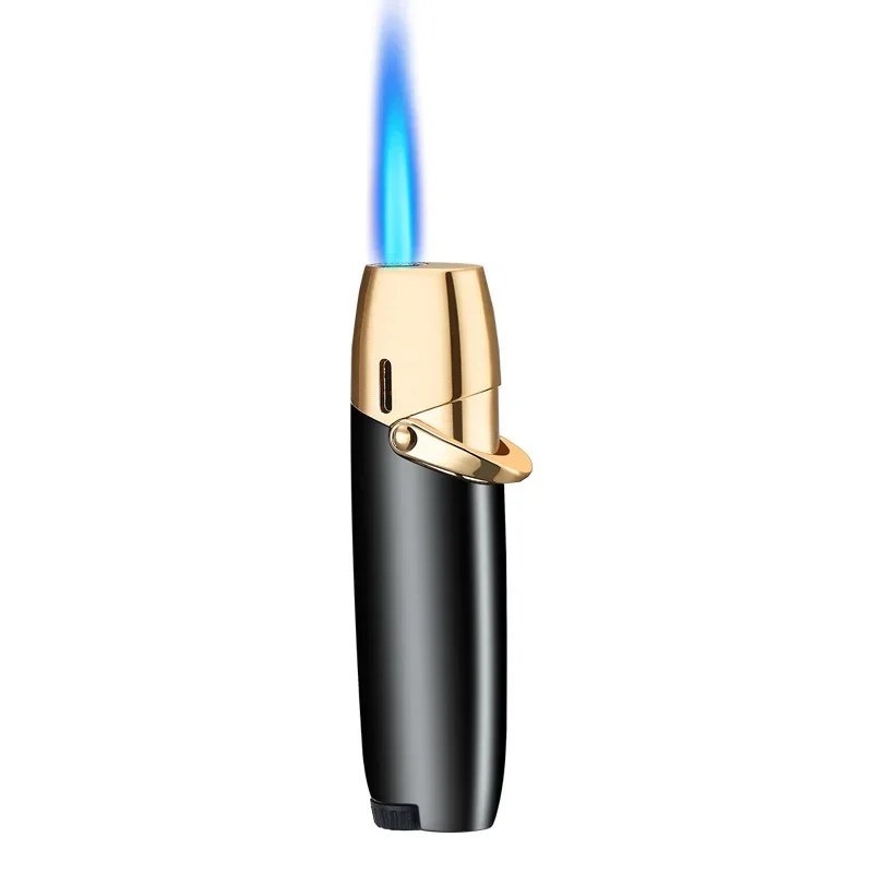BBQ Lighter Butane Gas Lighter Advanced Gradient Inflatable Creative Outdoor Windproof Pink Flame Gift Men Women