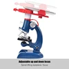 Microscope Kit LED 100X 400X 1200X Lab Microscope Home School Science Educational Toy Gift Biological Microscope for Children 3