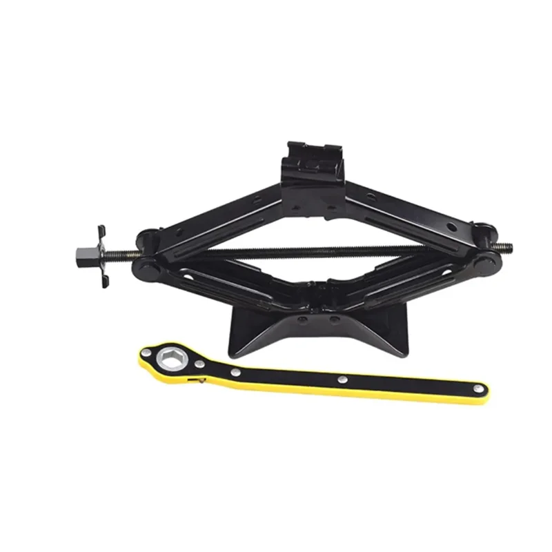 

1 Set 2Tons Foldable Car Jack Hand-operated Horizontal Type 2 Tons Car Jack Car Tire Repair Tool