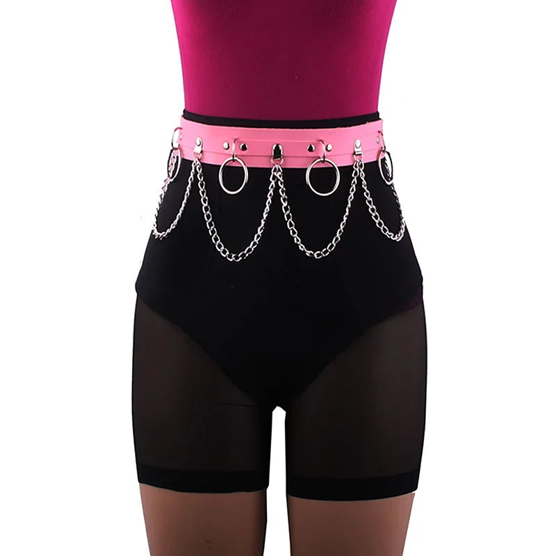 Ceinture Femme Fausse Fourrure Colorée - Style Hip-hop, Punk, Accessoire Danse Ou Fête