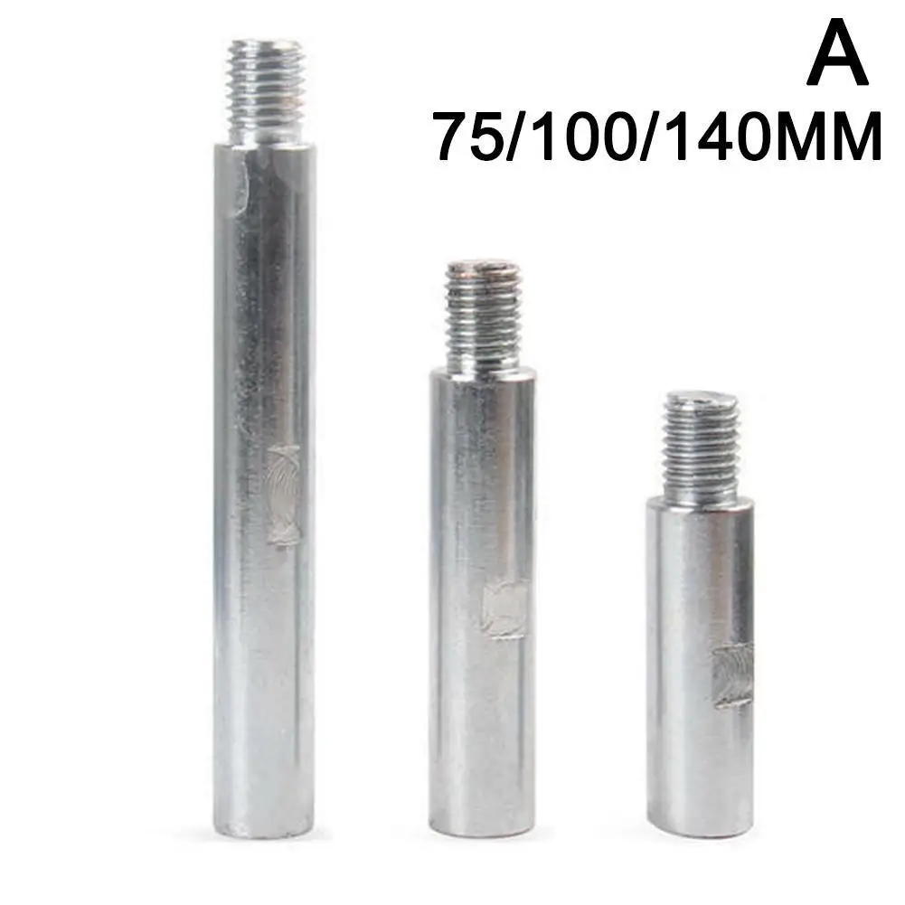 M14 Angle Grinder Extension Rod 75/100/140mm Thread Adapter Polishing Pad Grinding Connection Polisher Accessories |