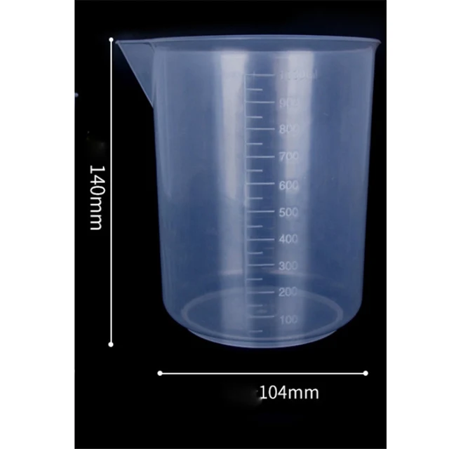 Small Measuring Cup Plastic Jug Beaker Kitchen Tool For Laboratories Parts  *US