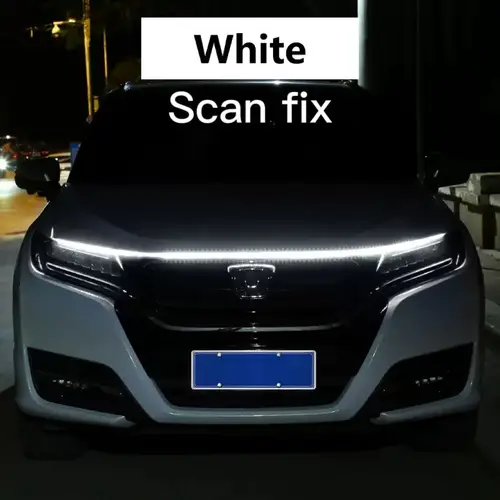 RXZ LED Daytime Running Light Scan Starting Car Hood Decorative Lights DRL Auto Engine Hood Guide Decorative Ambient Lamp 12V - Image 15