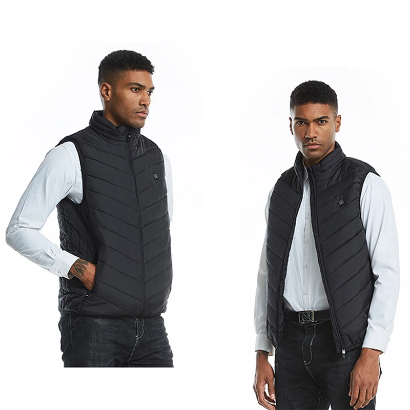 Waistcoat For Sports Hiking Oversized Men USB Infrared 17 Heating Areas Vest Thermal Jacket Men Winter Electric Heat