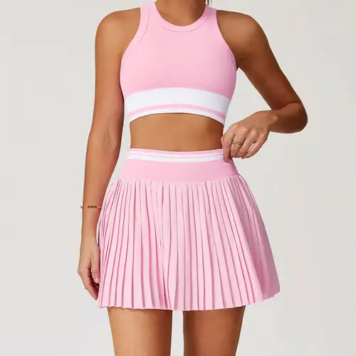 Yoga Outfits 2PCS Gym Set Women Tracksuit Yoga Bra Workout Short Sleeves High Waist Shorts Sports Set Fitness Clothes Sportswear - Image 4