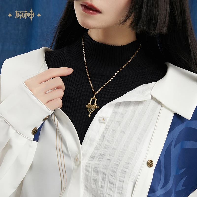 

Official MiHoYo Game Genshin Impact Necklace Pendant Cosplay Women Men Props Jewelry Anime Cute Fashion Gifts
