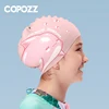 COPOZZ Swimming Cap For Children Kids Waterproof Elastic Silicone Swim Pool Cap Ear Protection Cartoon Swim Hat For Boys Girl 6
