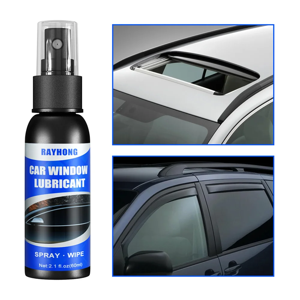 Car Window Lubricant Lifting Glass Noise Elimination Cleaner Sunroof Track Sealant Strip Lubrication Spray Auto Maintenance Tool- car lubricating grease