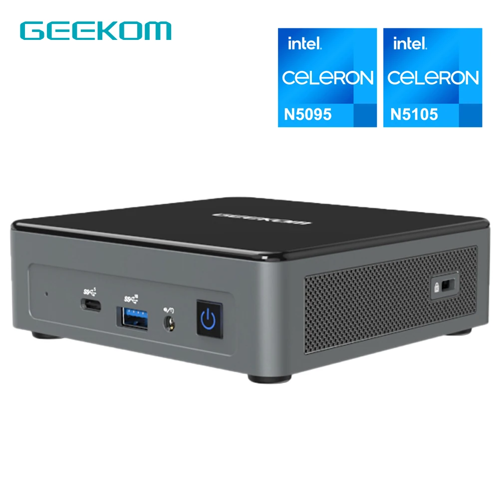 GEEKOM Mini Air11 Mini PC Celeron Intel N5095 Win11Pro Desktop Computer