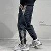 Loose plus Size Men's Casual Trousers Spring Autumn Sports Harlan Workwear Pants Wide Leg Casual Nine Points Trousers