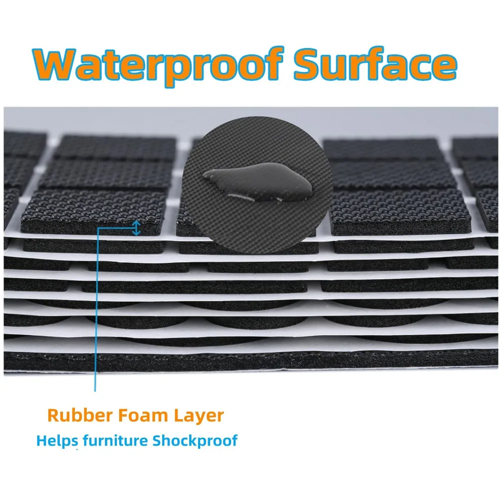 Anti-slip Self-adhesive Table and Chair Legs Rubber Pads Round Square Floor Protectors 5/20/45/80pc 20/25/28/40/80mm furniture leg pads rubber pads furniture pads