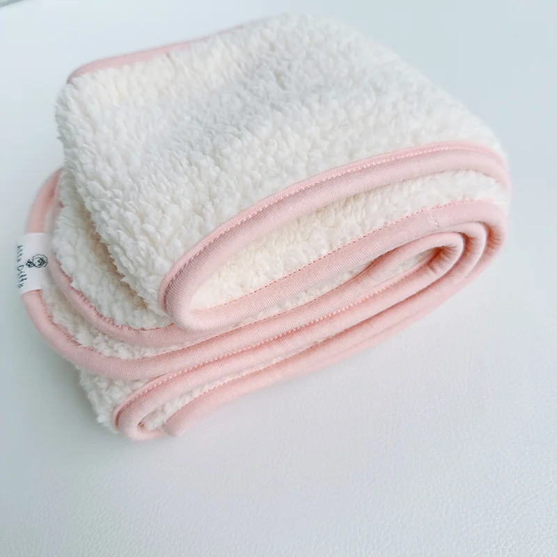 맞춤형 이름  플러시 스카프 겨울용 푹신한 털 따뜻한 목도리 어린이 남아 여아 단색 칼라 스카프