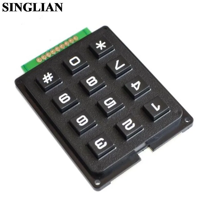 single-chip-microcontroller-keyboard-key-module-matrix-3x4-12-keys-industrial-keyboard-row-and-column-scanning