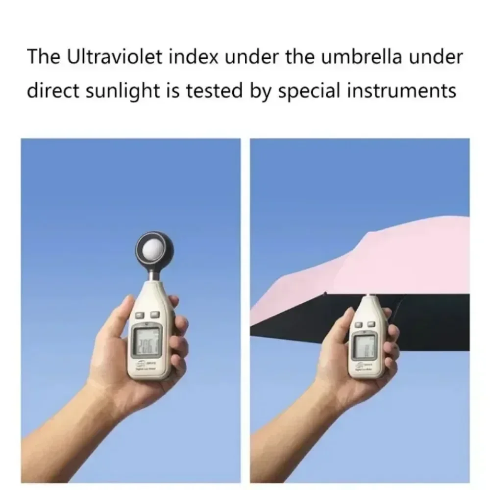 Mini Sun Umbrella Outdoor UV Protection Ultralight Folding Five-fold