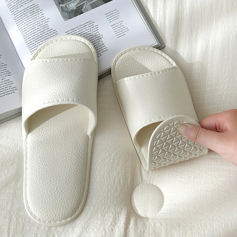 UTUNE Foldable Disposable Travel Slippers for Women Portable Ultra Light Beach&Hotel Slippers for Business Trips&Sanya Travel 4