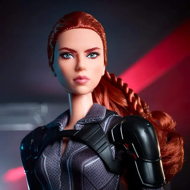 Barbie Signature Marvel Studios Black Widow Doll Poseable with Red Hair Wearing Armored Bodysuit and Boots Collectors Gift GLY31 4