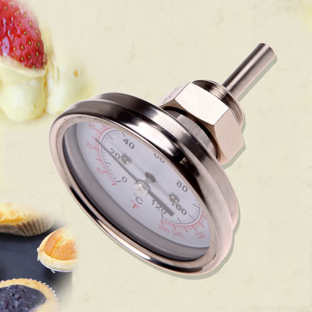 Stainless Steel Barbecue Thermometer Multi-function Oven Cooker Thermometer High Temperature Practical for Condenser Or Brew Pot