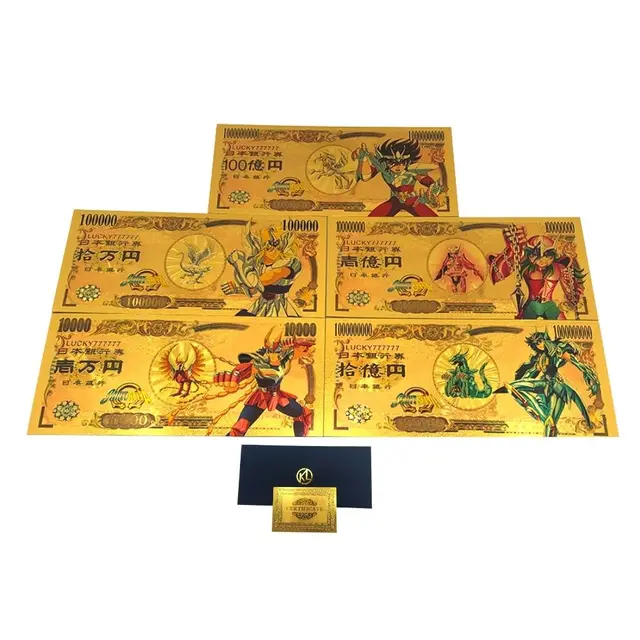 2022 anime Pokemon letter Gold Card Magic Baby commemorative gold coin collection coin Pikachu playing games children's toy gift A set of 5