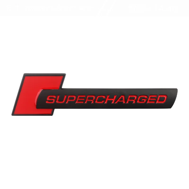 3D Metal Supercharged Car Emblem Badge Decal Sticker