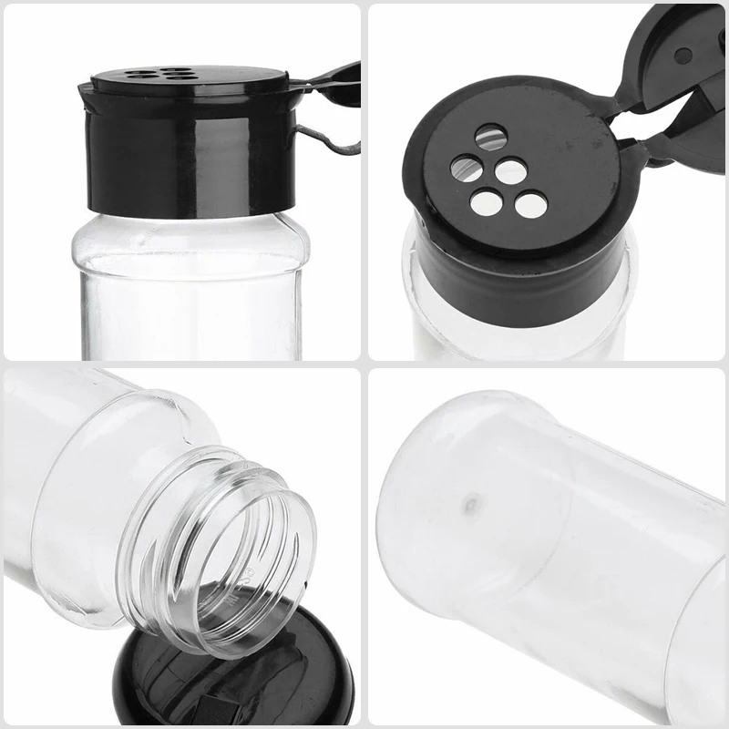 Seasoning Jars 5/10/15/20PC for Salt and Pepper Shaker as Spices Bottle, Salt Pepper Shakers