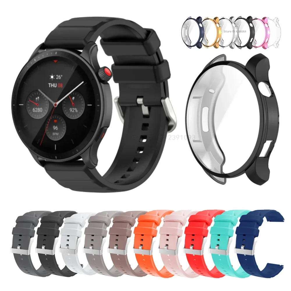 Silicone Strap TPU Protective Case & Wristband Replacement Accessories