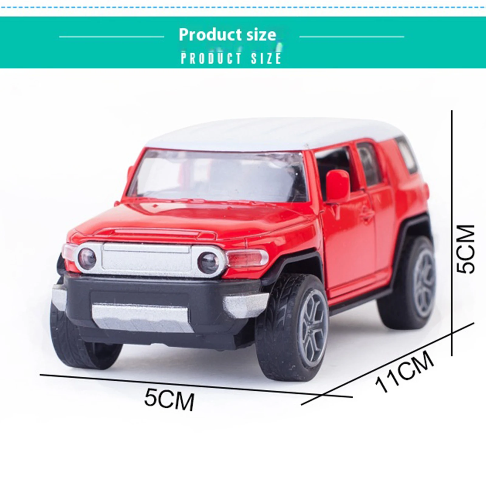 Land Cruiser 1:36 합금 모델 장난감, 레트로 풀백, 견고한 구조, 어린이 및 수집가에게 좋은 선물