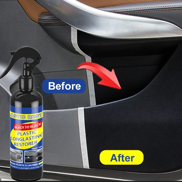 Car Plastic Restorer Back To Black Gloss Car Cleaning Products Plastic Leather Restore Auto Polish And Repair Coating Renovator 1