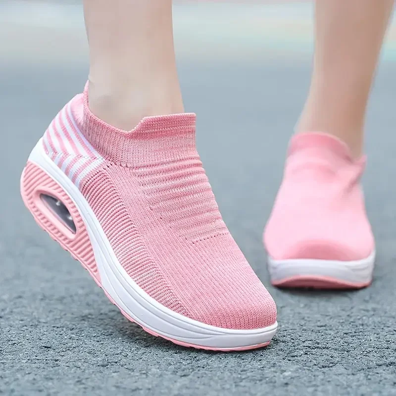 Sneakers Women Platform Light Beige Shoes Plus Size Casual Chunky Black Sneakers Woman Trendy Vulcanized Shoes