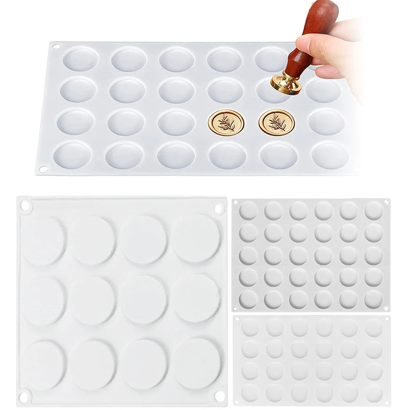 Wax Seal Stamp Mold Casting Wax Sealing Mat Silicone Molds for DIY