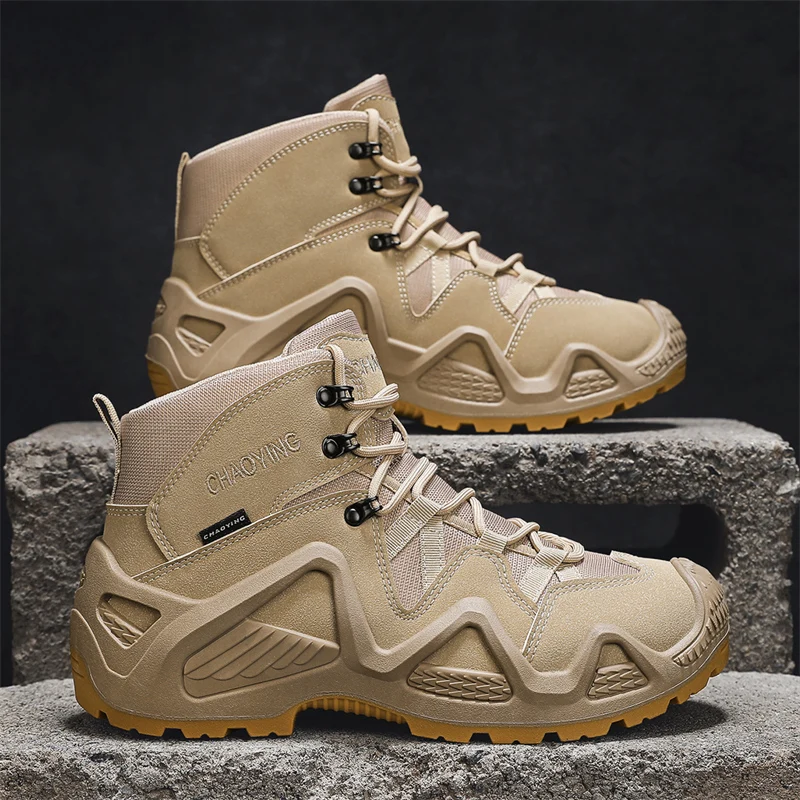 Climbing Hiking Shoes Ankle Men Outdoor Boots Tactical Boots Army Mens Military Desert Waterproof Work Safety Shoes