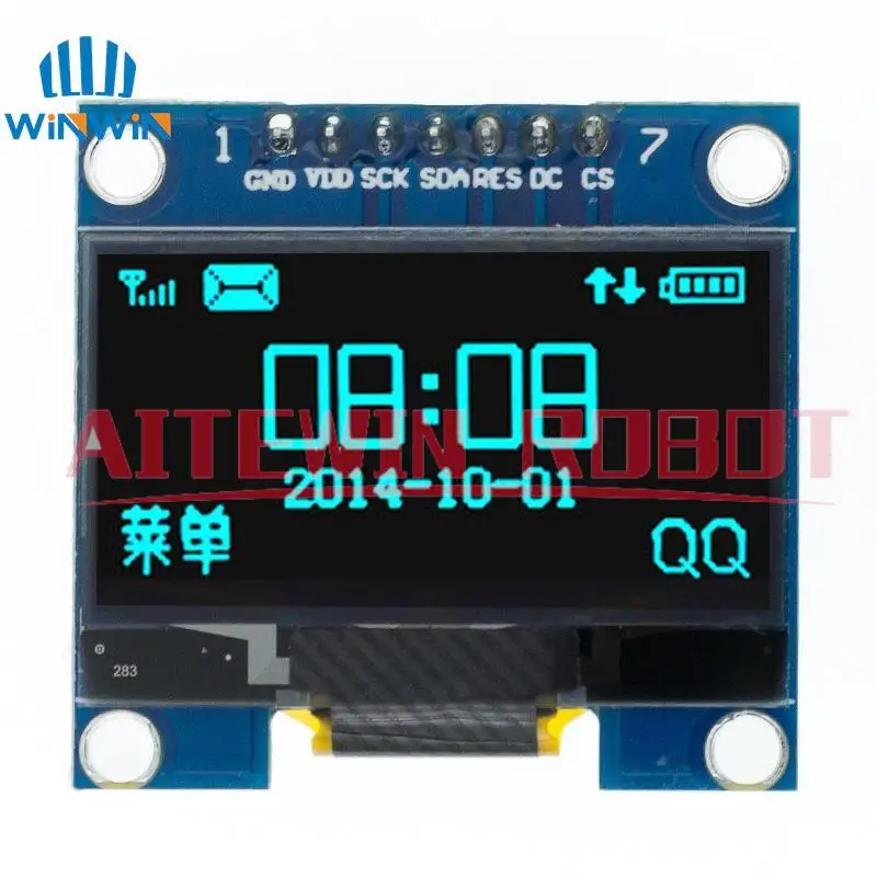 1.3 inch OLED Display Module 1PCS/5PCS SPI/IIC Communicate 128X64 white/blue color