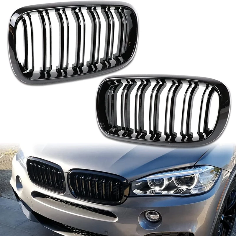 

Front Bumper Kidney Grille Grill Cover Replacement For BMW X5 F15 X6 F16 X5M F85 X6M F86 2014-2019
