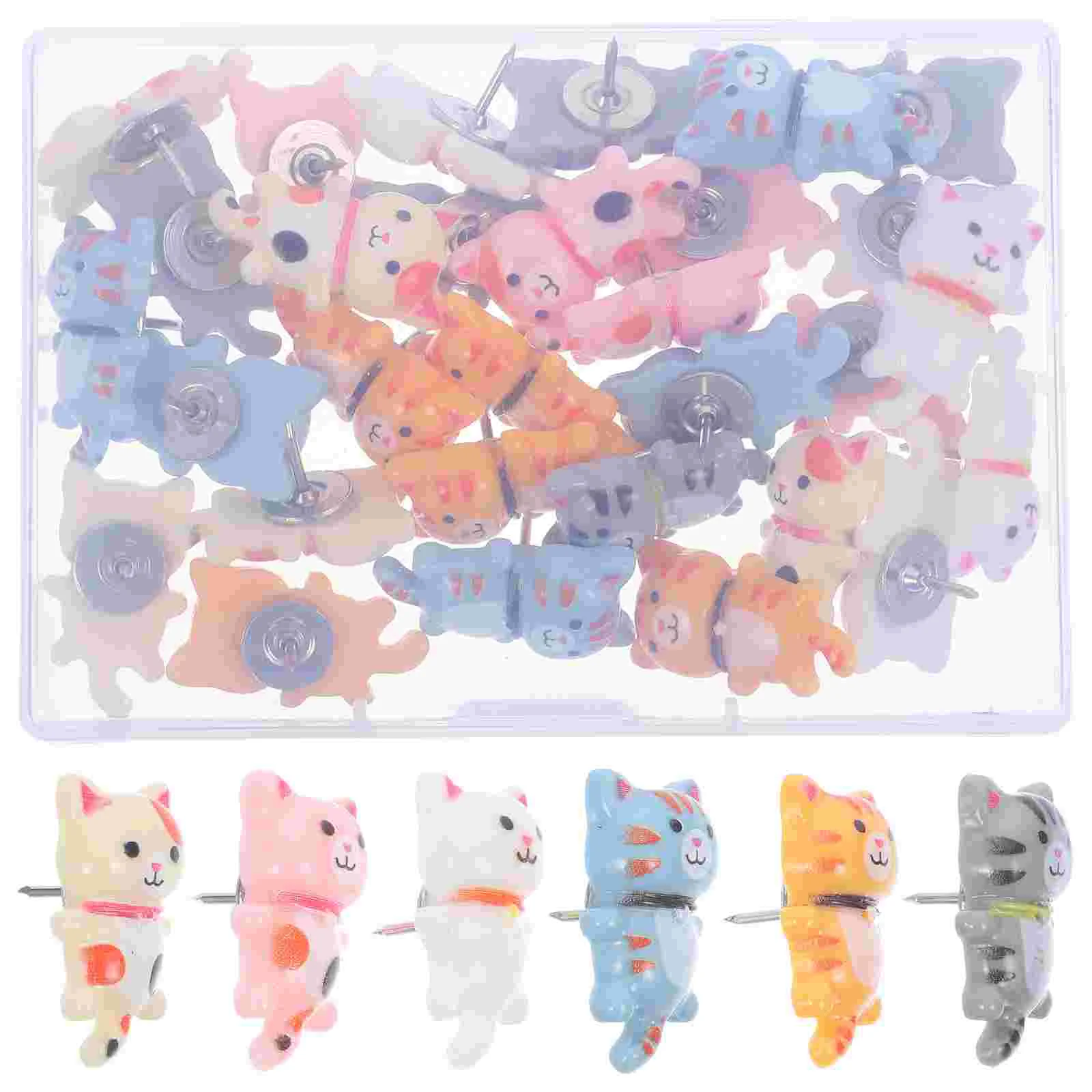 

Push Pins Decorative Cork Board Bulletin Board Pins Cat Thumb Tacks Office Organization Thumb Tacks Cork Board Accessories