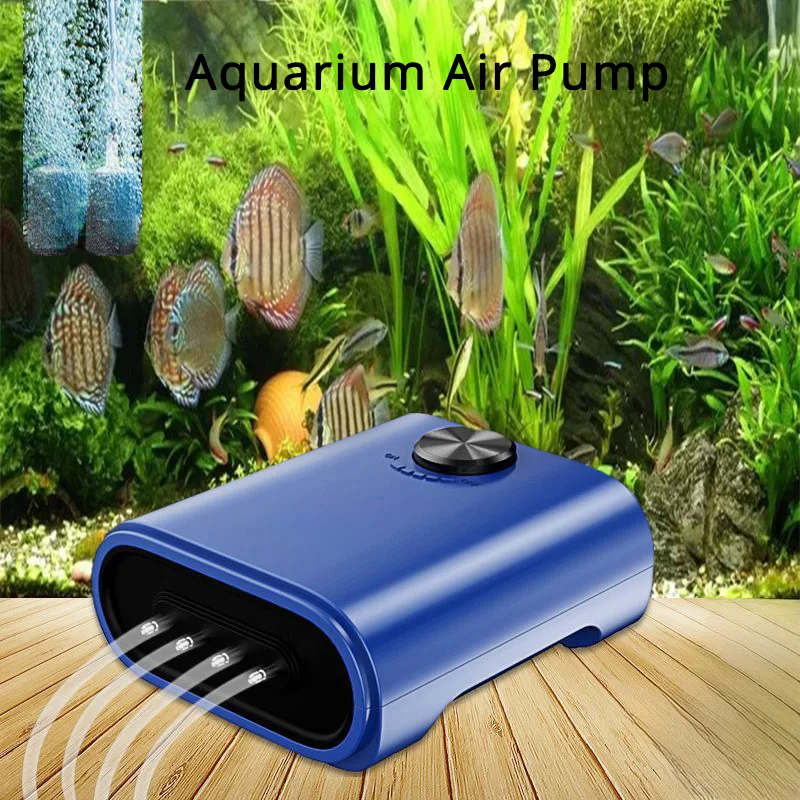 Silent Aquarium Air Pump Compressor Oxygen Water Pump Fish tank Aerator