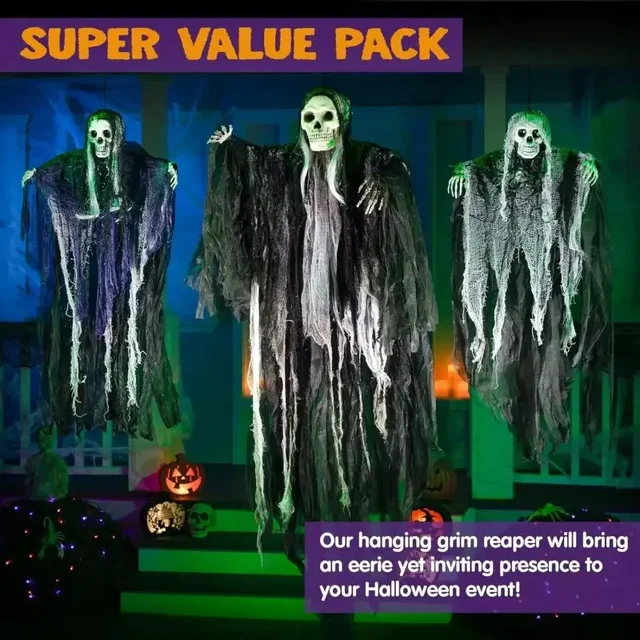 Hanging Halloween Skeleton Ghosts 3