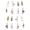 Scale 1:100 Miniature Figures Model People For HO Railway Train Building Architecture Scene Layout Diorama Kits 50Pcs 2