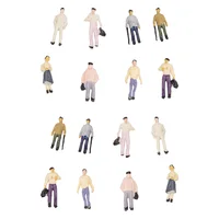 Scale 1:100 Miniature Figures Model People For HO Railway Train Building Architecture Scene Layout Diorama Kits 50Pcs 2