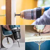 Plasterboard สกรูขยายหลอดพลาสติกสลับ Anchor Wall ปลั๊ก Hollow Drywall Anchor Bolt Fastener Kit ฮาร์ดแวร์ Fixing เครื่องมือ 4