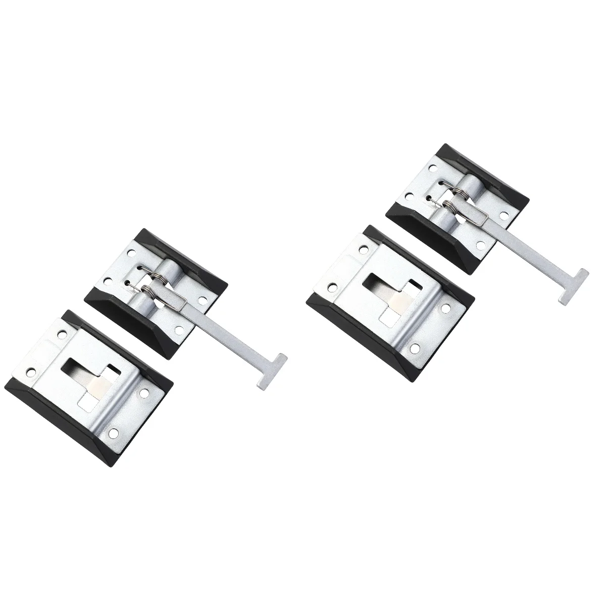 

Набор из 2 защелок для входной двери, Т-образный держатель для прицепа, металлические крючки из нержавеющей стали