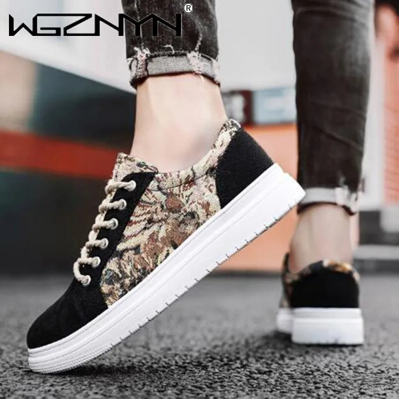 

Кроссовки мужские холщовые, дышащие, Вулканизированная подошва, сетчатые, повседневная спортивная обувь, 2024