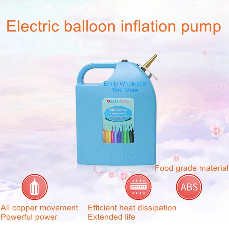 Round ball long bar balloon inflator built-in with battery inflator pump double set of balloons Inflator balloon convex ii декантер и 2 стакана