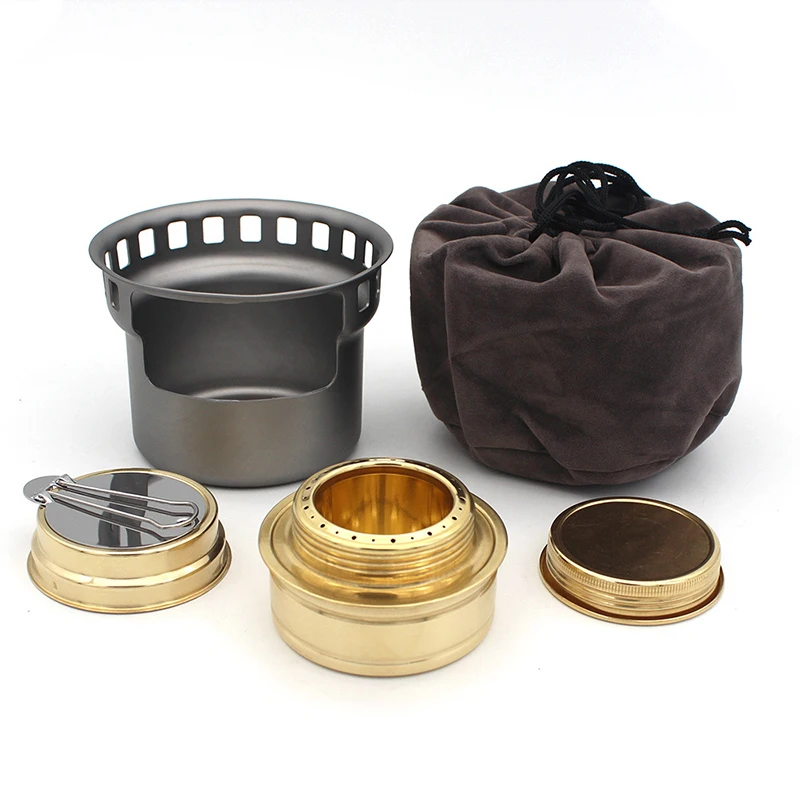 Camping Gear and Accessories Alcohol Stove Outdoor Furnace Portable Mini Barbecue Assesories Camp Cooking Supplies Hiking Sports
