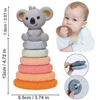 Baby Toys 6-12 Months, Montessori Toys for Babies 6-12 Months, Incl Stacking Building Blocks & Soft Infant Teething Toys & Senso 4