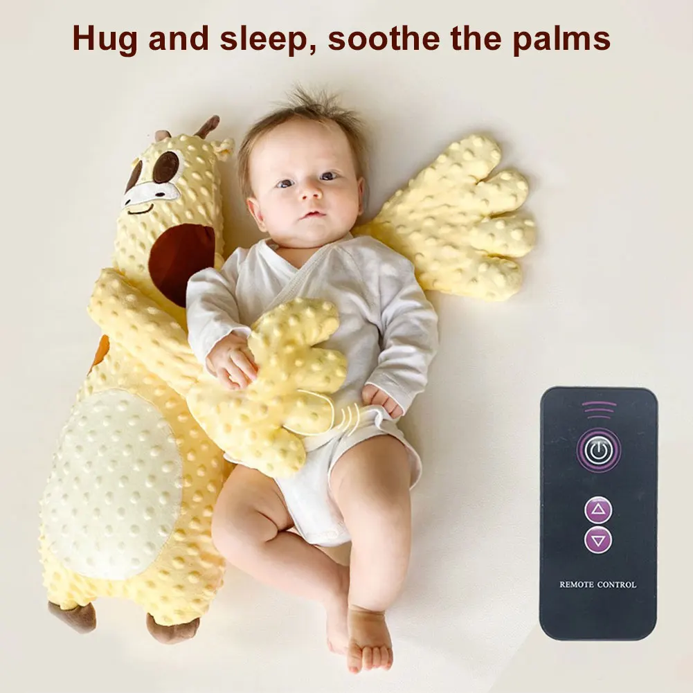60cm Baby Patter For Sleep Baby Startle Prevention Sleep Aid Companion Automatic Palm Patting Sleeping Pillow Soothing Toys 3